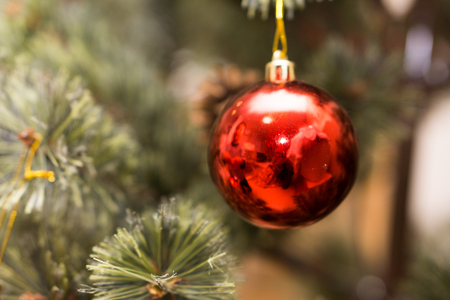 Christmas tree decorationsの写真素材