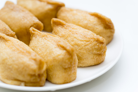 Inari Sushi Japanese traditional dishesの写真素材