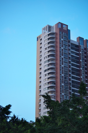 Residential building in Shenzhen, Chinaのeditorial素材