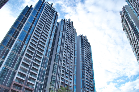 Modern high-rise buildingのeditorial素材
