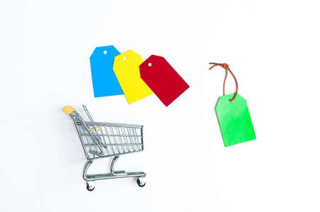 Sale Tag. Black Friday. Multicolor tags lettering sale isolated on white background