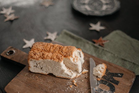 Christmas and New Year celebration traditions. Family home bakery, cooking traditional festive...