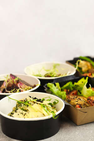 Healthy restaurant food delivery, business lunch and diet plan, fresh daily meals. Daily vegetarian...