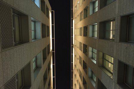 building architecture sky bottom view