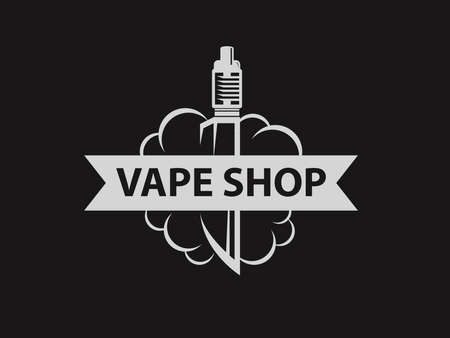 vape shop logoのイラスト素材