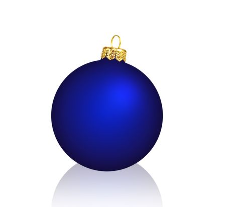 Christmas ball on white backgroundの写真素材