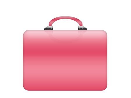 briefcase isolated over whiteの写真素材