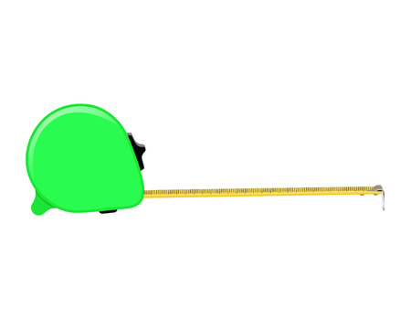 Tape measure isolated on white backgroundのイラスト素材