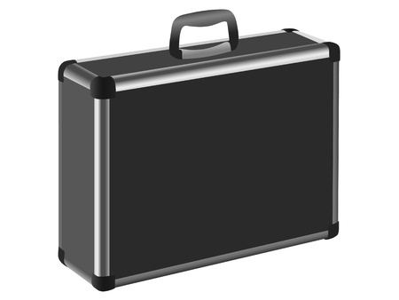 Aluminum case on a white backgroundのイラスト素材