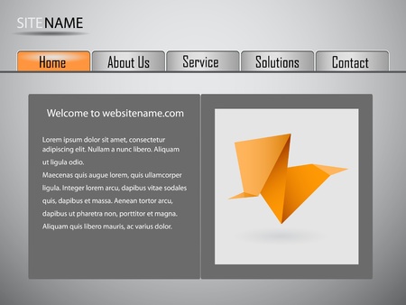 Vector Website Design Templateのイラスト素材