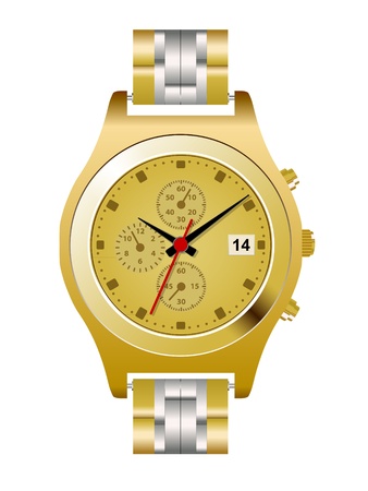 Classic Analog Men's Wrist Watchのイラスト素材