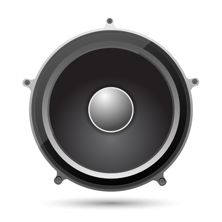 Speaker on a whiteのイラスト素材