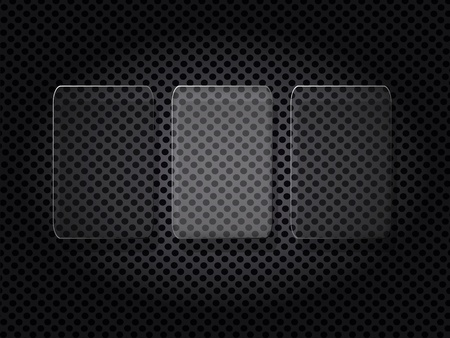 glass on the metal grid abstract backgroundのイラスト素材