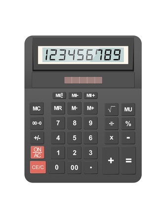 calculator icon isolated on white background, vectorのイラスト素材