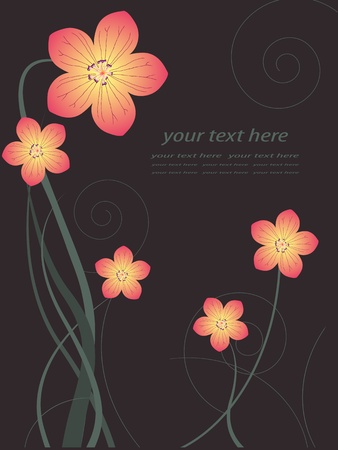 floral backgroundのイラスト素材