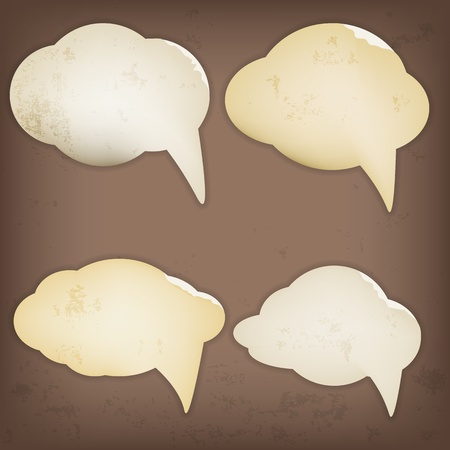 Paper speech bubblesのイラスト素材