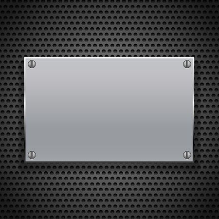 metallic plaque for signageのイラスト素材