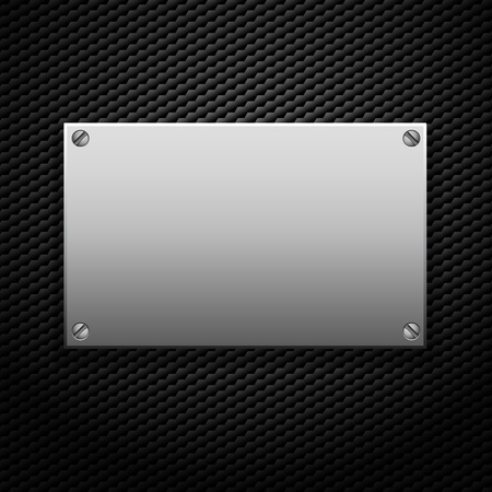 metallic plaque for signageのイラスト素材