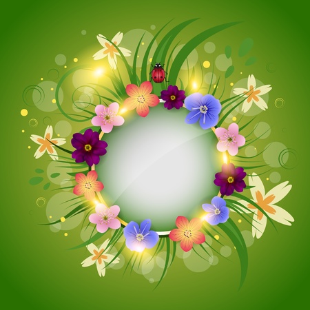 Floral abstract background, eps10のイラスト素材