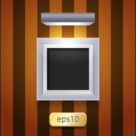Silver photo frame, eps10のイラスト素材