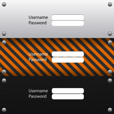 login interface,のイラスト素材