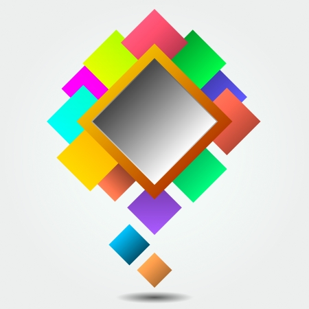 Colorful square blank backgroundのイラスト素材