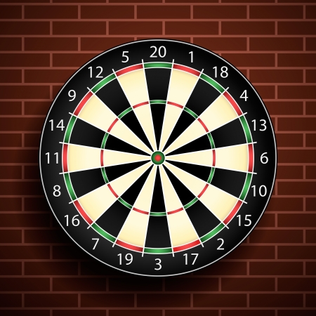 Dart boardのイラスト素材