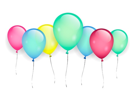 color balloonsのイラスト素材