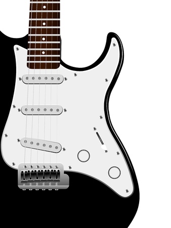 guitar isolated over white backgroundのイラスト素材