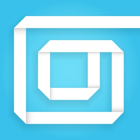 white paper stripe on a blue backgroundのイラスト素材