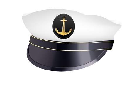 captain hat with cockadeのイラスト素材
