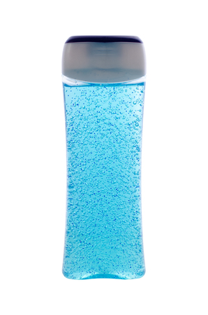 shower gel on white backgroundの写真素材