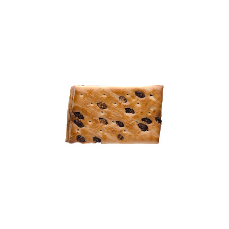 Chocolate chip cookies on a whiteの写真素材