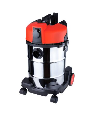 Industrial vacuum cleaner isolated on a whiteの写真素材