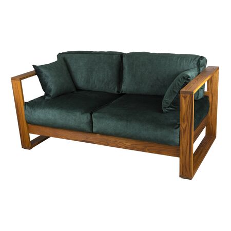 The sofa is isolated on a white backgroundの写真素材