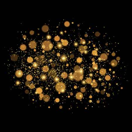 Shining bokeh illustrationのイラスト素材