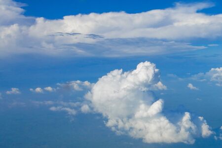 White cloud and Blue skyの写真素材