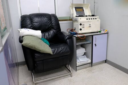 Platelet separation machine and chairの写真素材