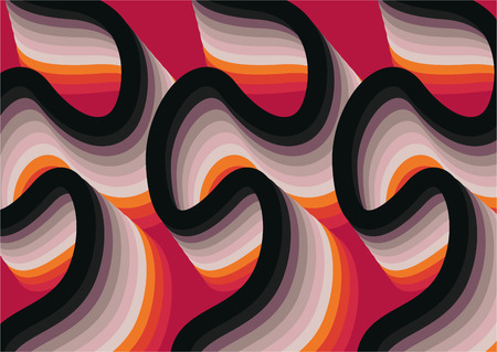 Retro wallpaper patternのイラスト素材