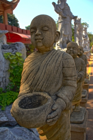 Buddhist almsの写真素材
