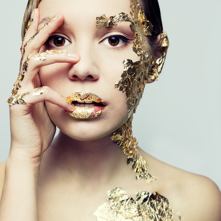 Portrait of a young womanの写真素材