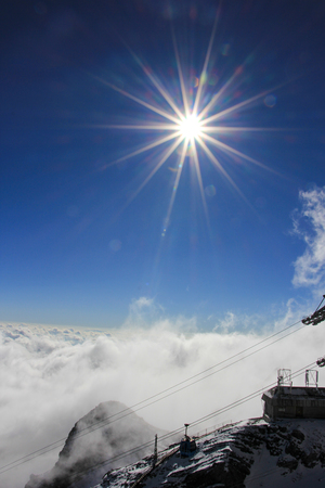Nature scenery view under the blue skyの写真素材