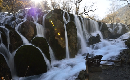 Jiuzhaigou Valleyの写真素材