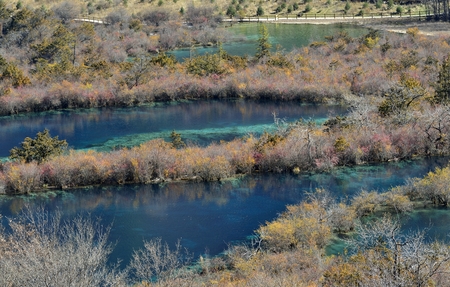 Jiuzhaigou Valleyの写真素材