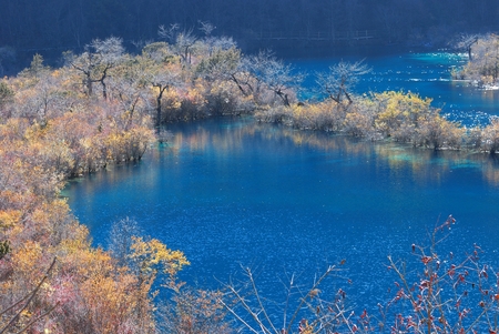 Jiuzhaigou Valleyの写真素材