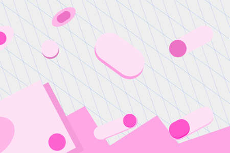 Pink Abstract with Grey Background
