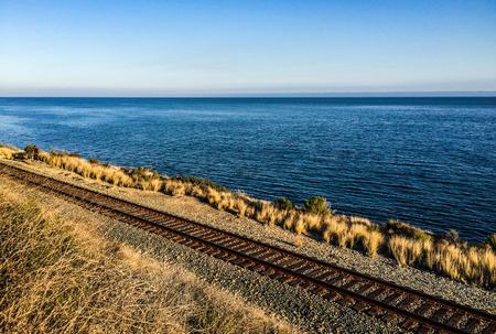 Seaside Railwayの写真素材