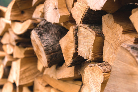 firewood is laid flat