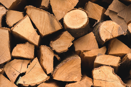 firewood is laid flat