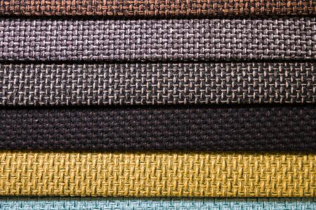 Abstract volumetric background textile multicolored stripes of furniture upholstery patterns. Home...